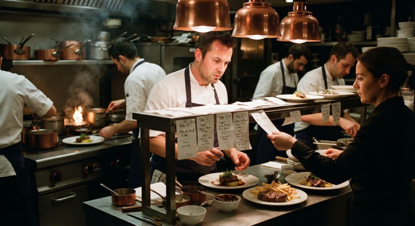 Restaurant indépendant pendant un service soutenu